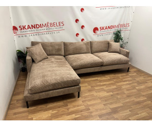 Sofa LEKEN (Kampinė)(Ruda)(Ekspozicija)